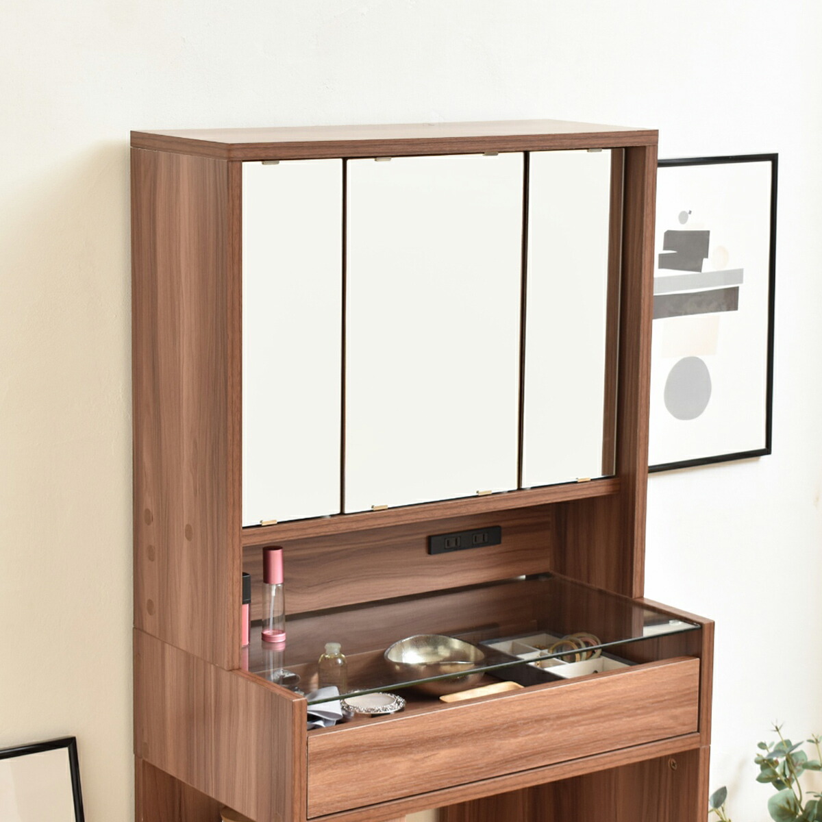 楽天市場】卓上ドレッサー W600 D220 H580 ドレッサー ドレッサー