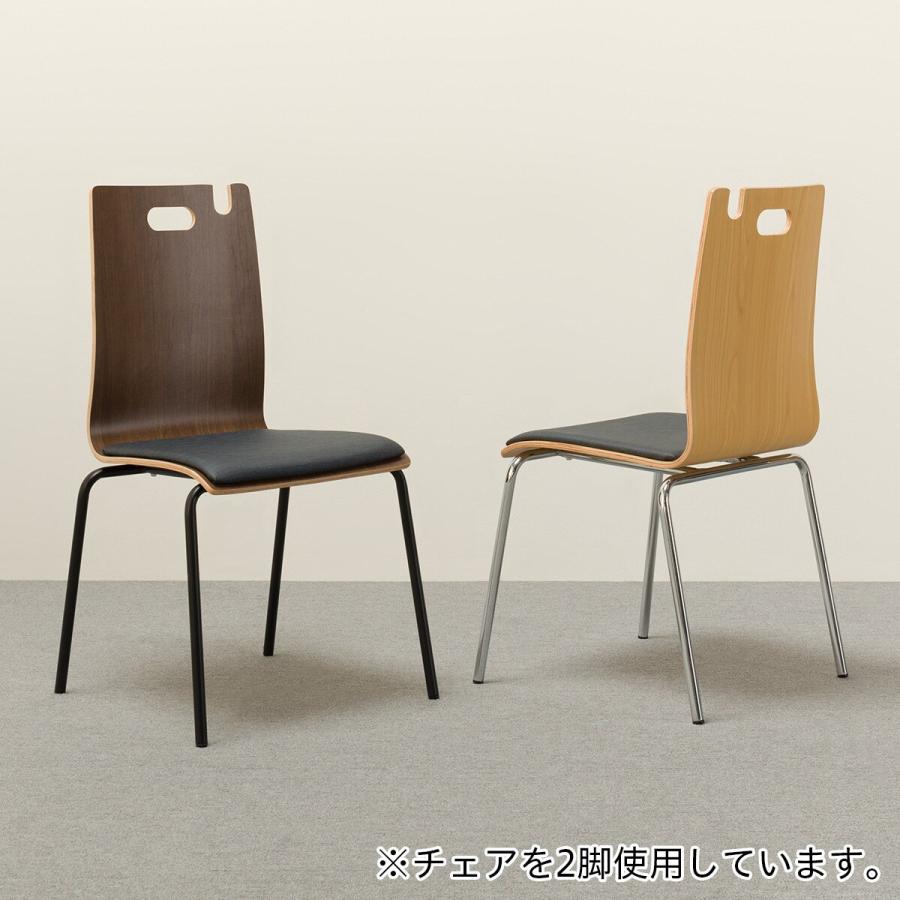 ニトリ（NITORI） スチール脚チェア(NアビスCIBK GTB DBR-BK12